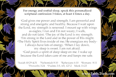 Scriptures on Sleep and Energy